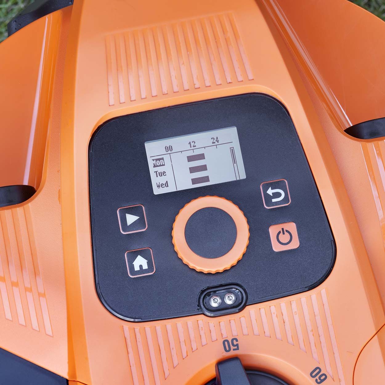 LawnMaster OcuMow 18 Drop and Mow Robotic Mower with Docking Station