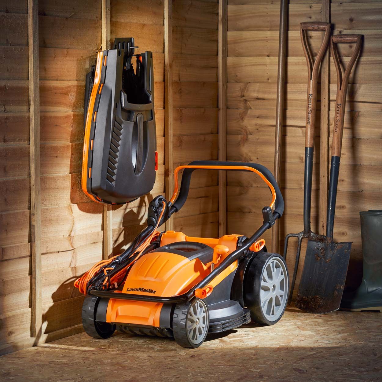 LawnMaster 1800W 40cm Electric Lawnmower and 25cm Grass Trimmer