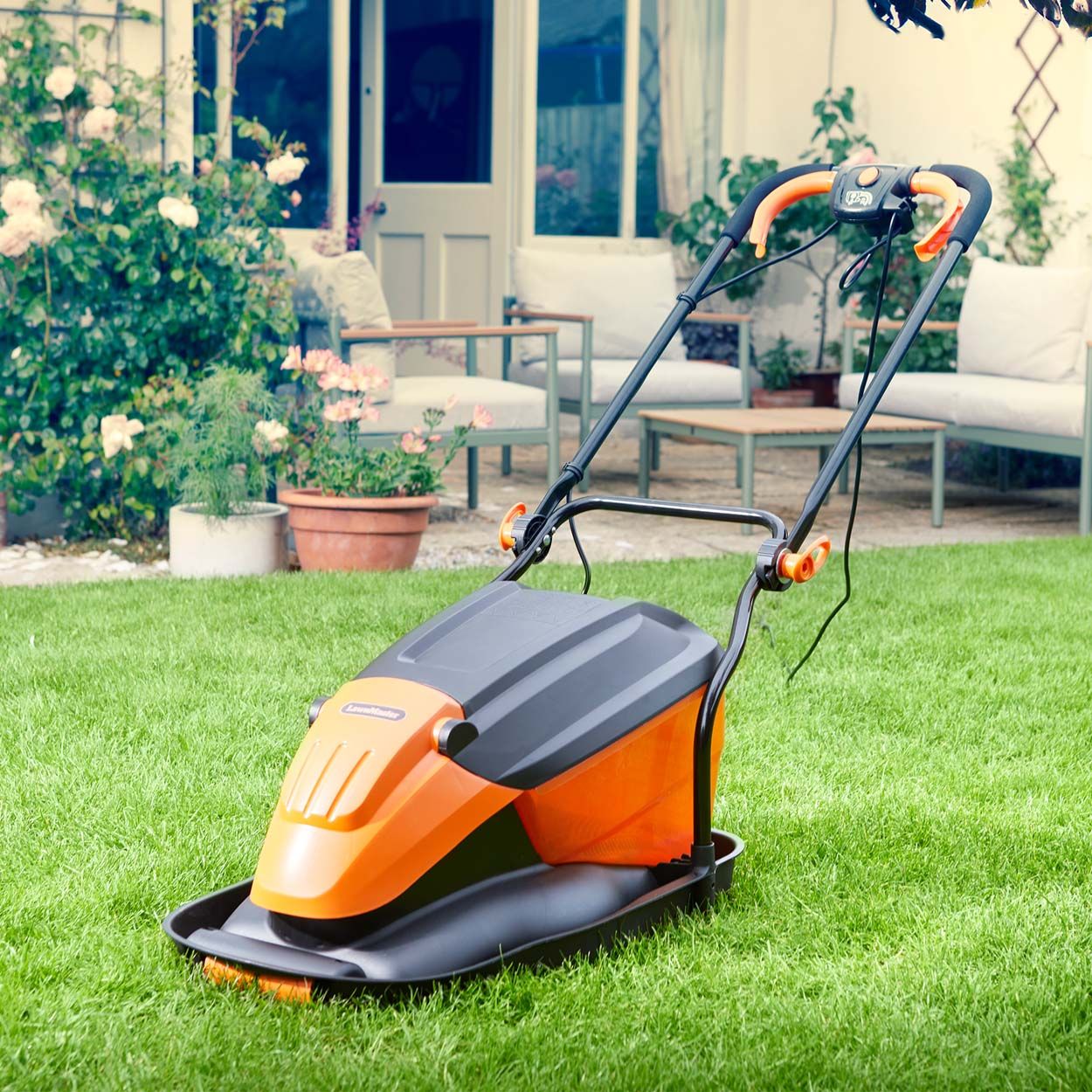 LawnMaster 36cm 1800W Electric Hover Collect Lawnmower