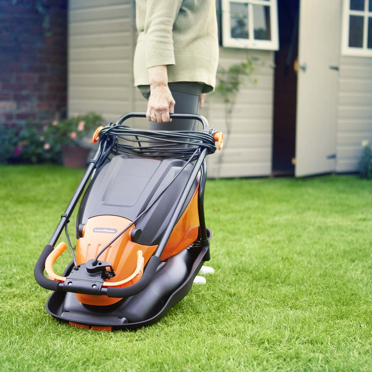 LawnMaster 36cm 1800W Electric Hover Collect Lawnmower