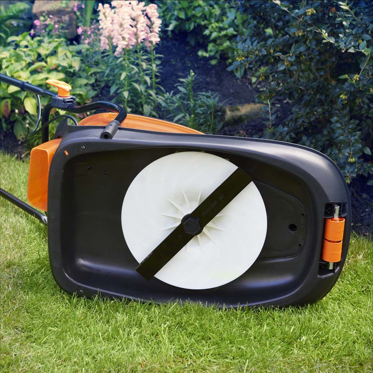 LawnMaster 33cm 1500W Hover Collect Lawnmower and 350W Grass Trimmer