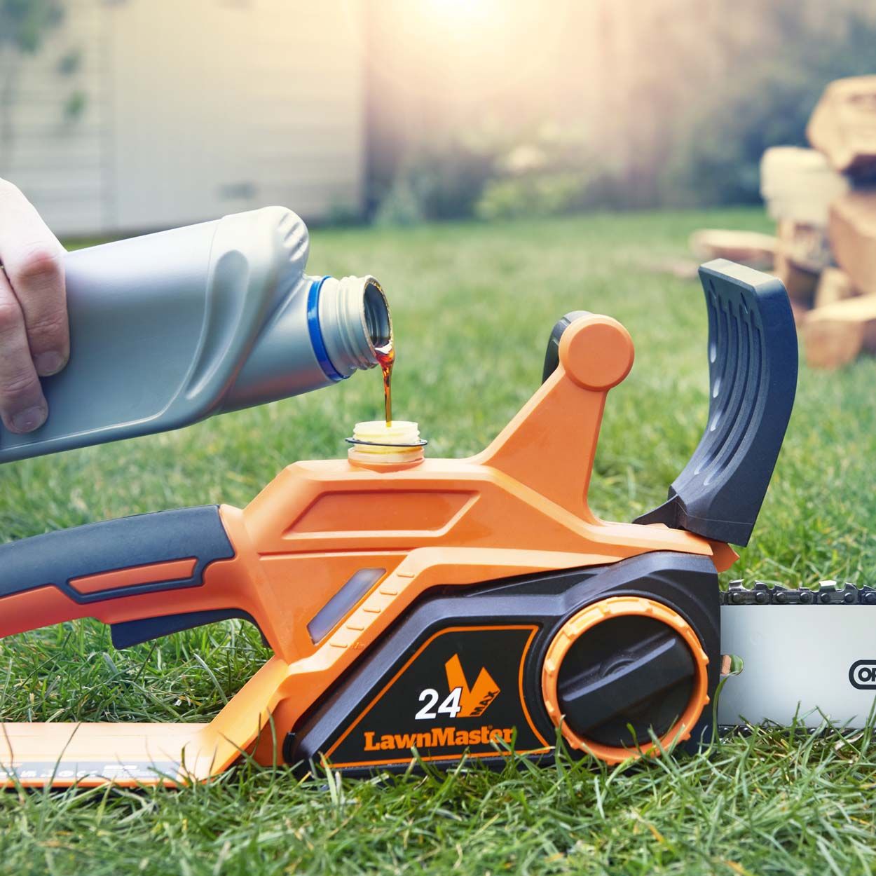 LawnMaster MX 24 25cm Cordless Chainsaw with 4.0ah Battery