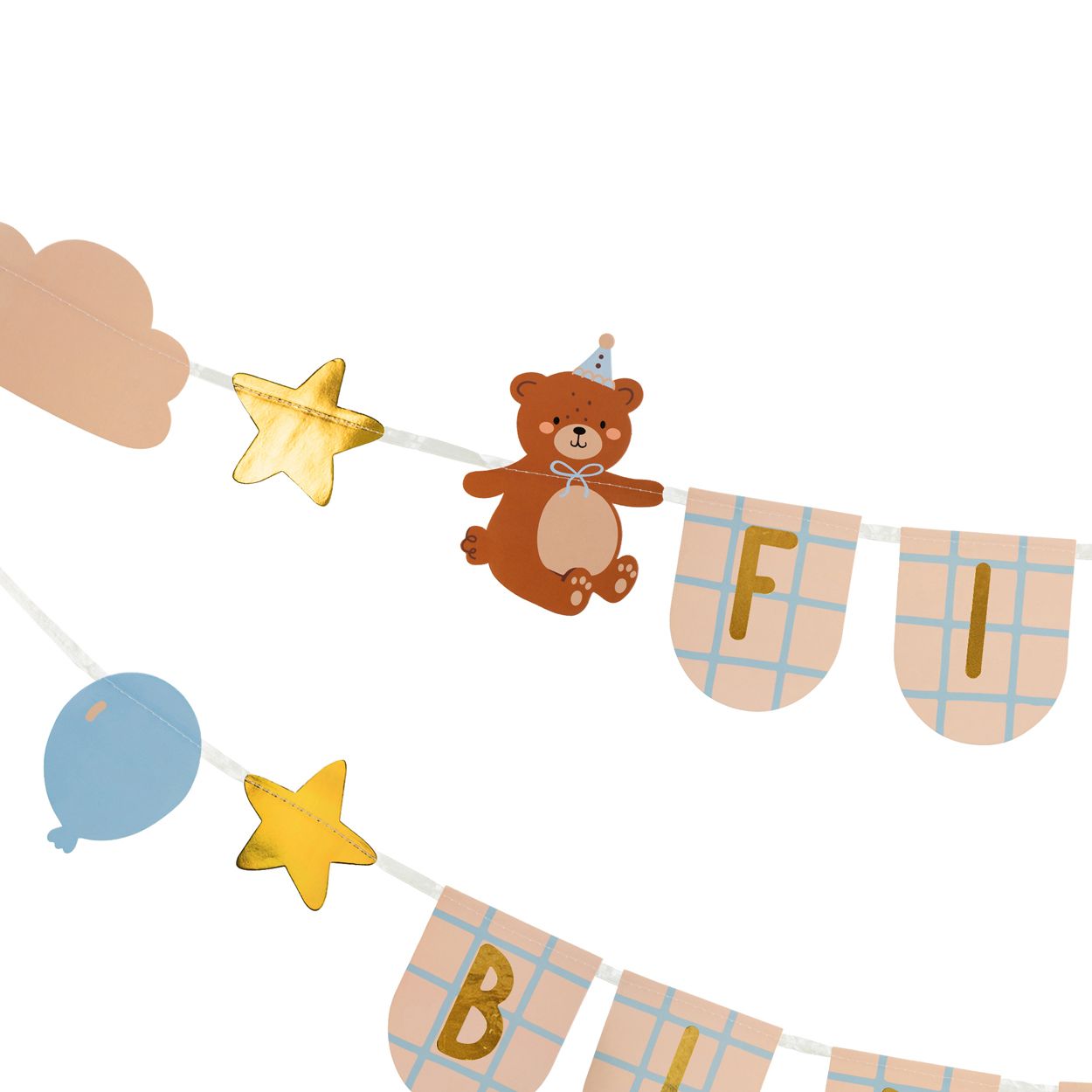 First Birthday Banner Bears