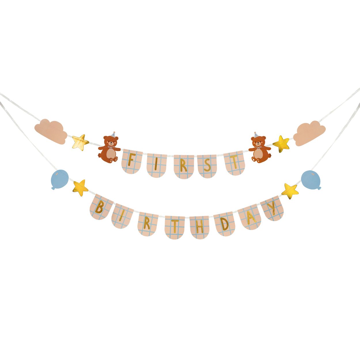 First Birthday Banner Bears