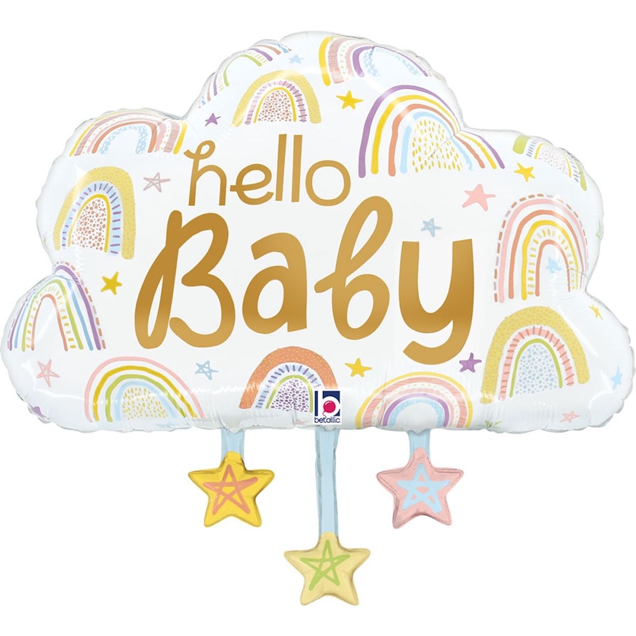Hello Baby Cloud Super Shape Foil Balloon
