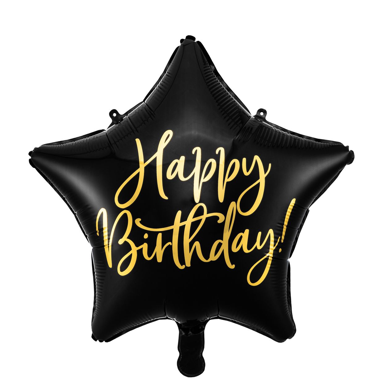 Foil Balloon Happy Birthday - Black