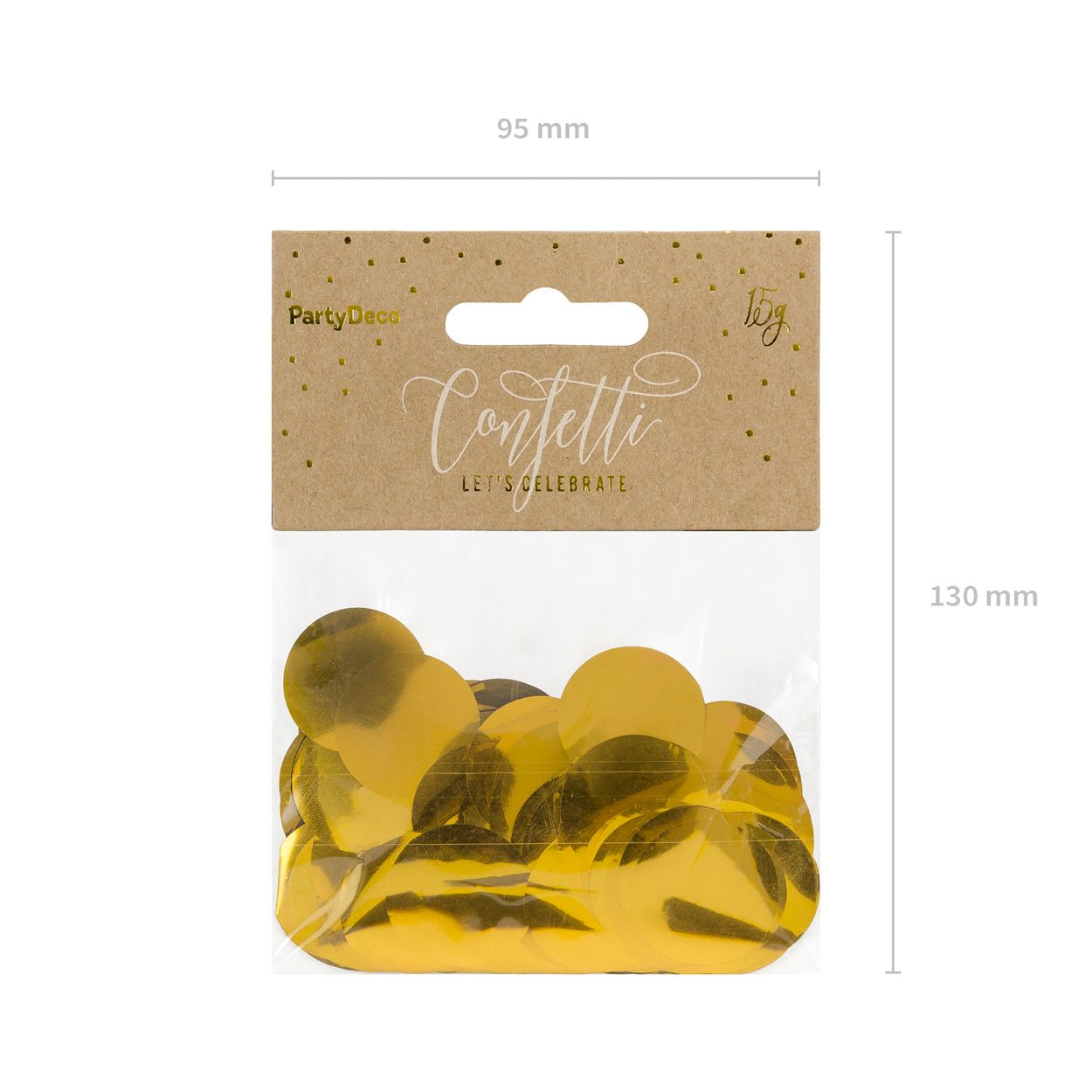 Gold Confetti Circles
