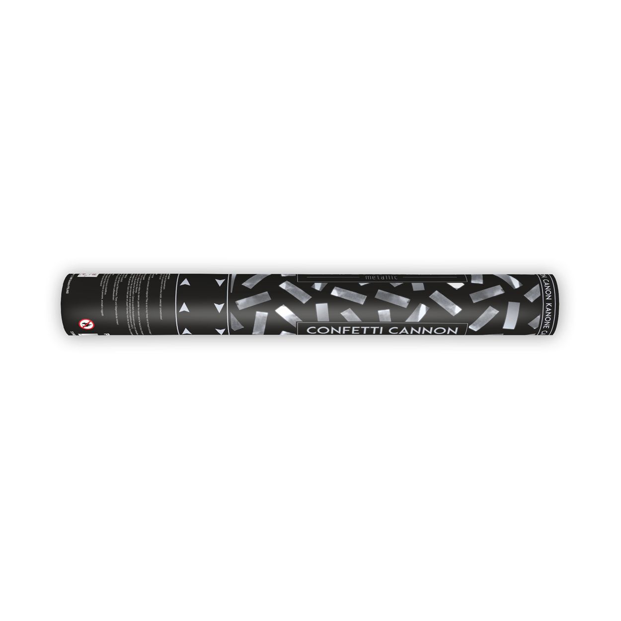 Silver Confetti Cannon 40cm