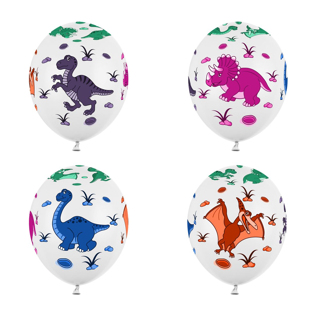 Dinosaur Balloons 30cm 6 Piece