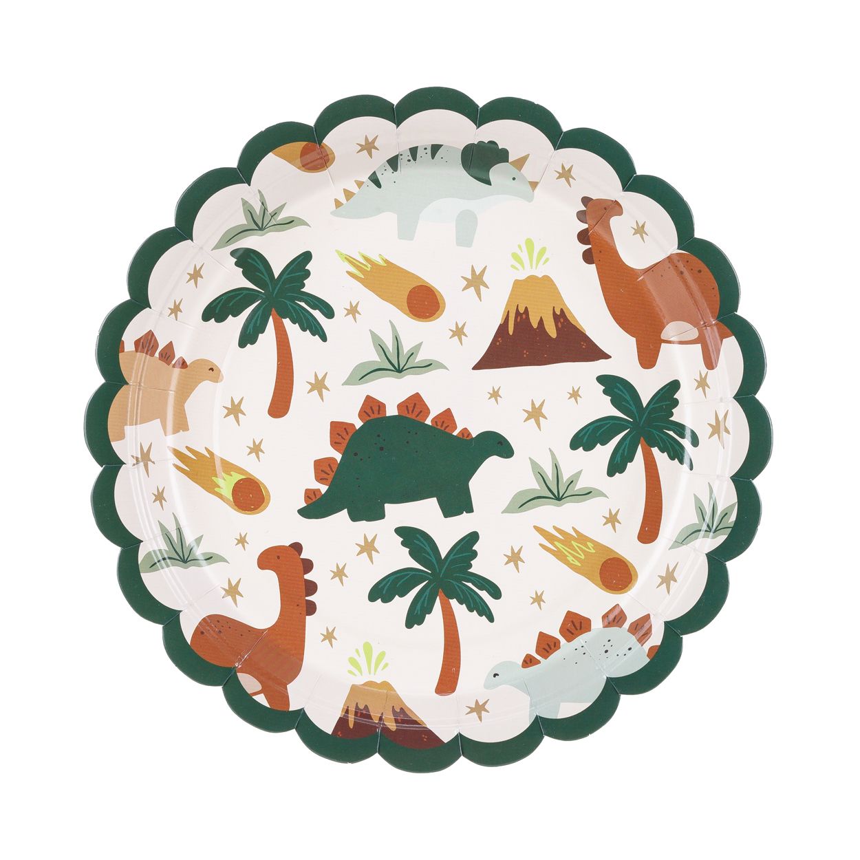 Dinosaur Plates 18x18cm 6 Piece