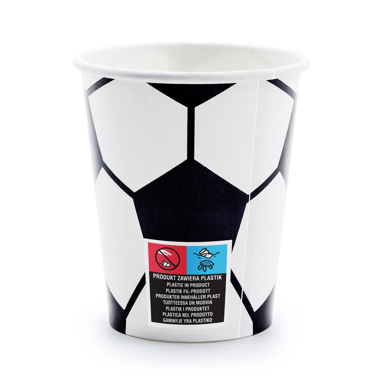 Football Paper Cups 260ml - 6 Pack