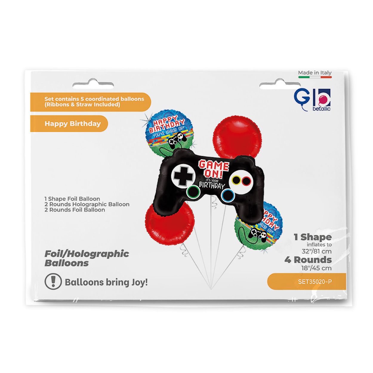 Gamer Foil Balloon Set