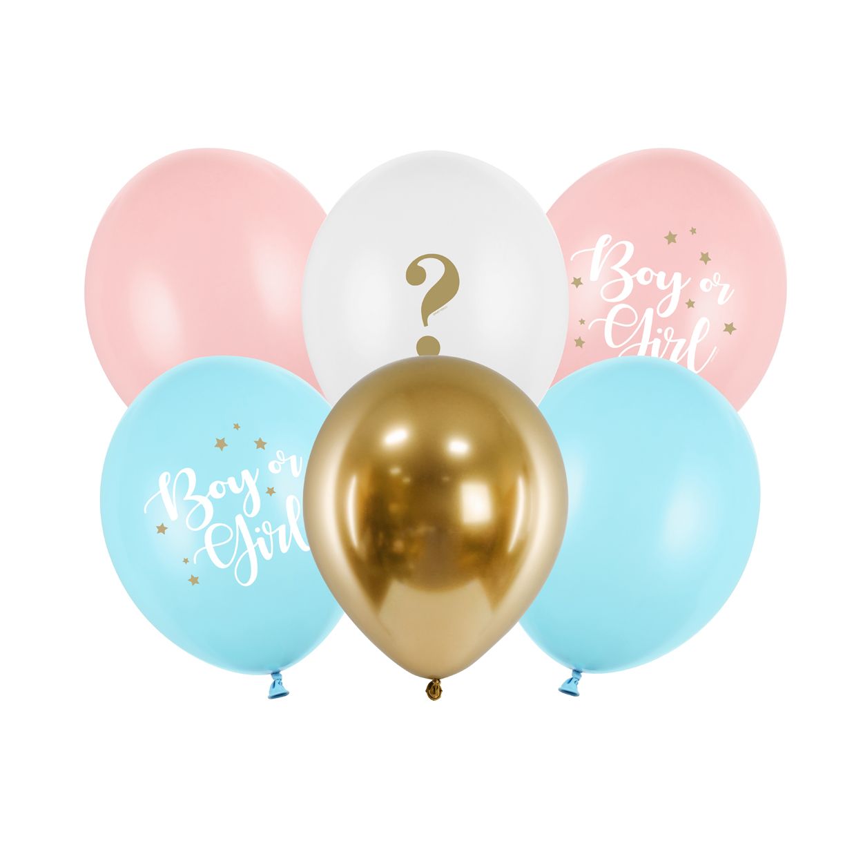 Boy or Girl Balloons 30cm 6 Piece