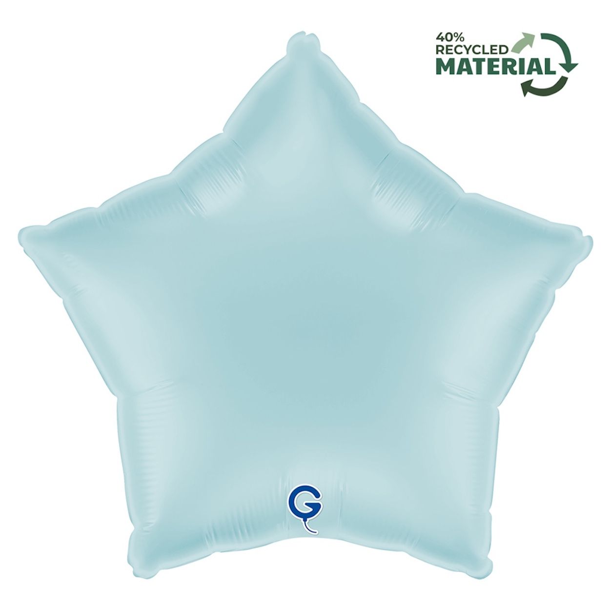 Star Foil Balloon Pastel Blue 18"