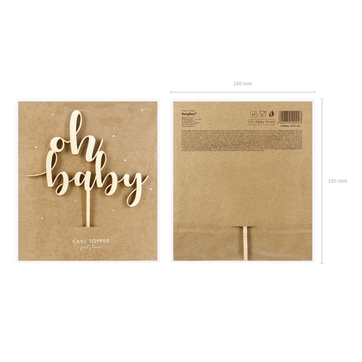 Wooden Topper Oh Baby