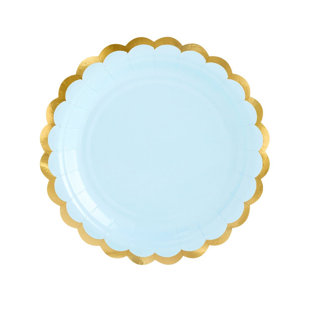 Light Blue Plates 18cm 6 Piece