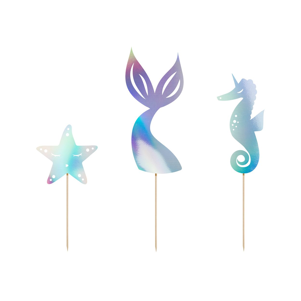 Mermaid Cake Toppers - 3 Piece