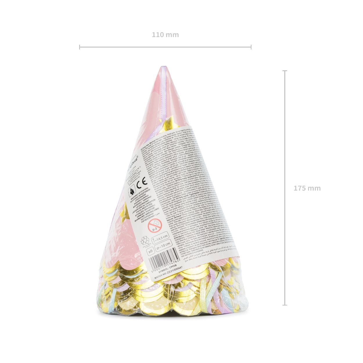 Party Hats Stars Mix 6 Piece