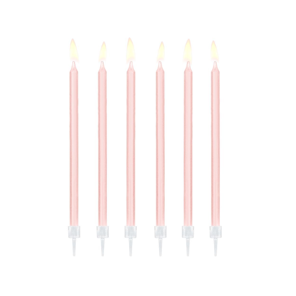 Light Pink Birthday Candles 12 Piece