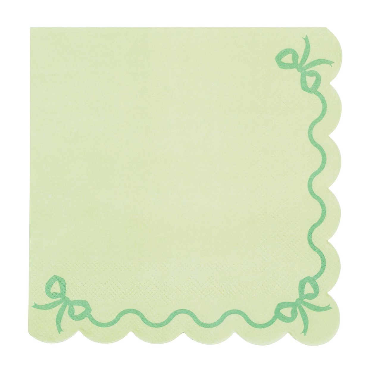 Ruffled Green Napkins 12 Piece