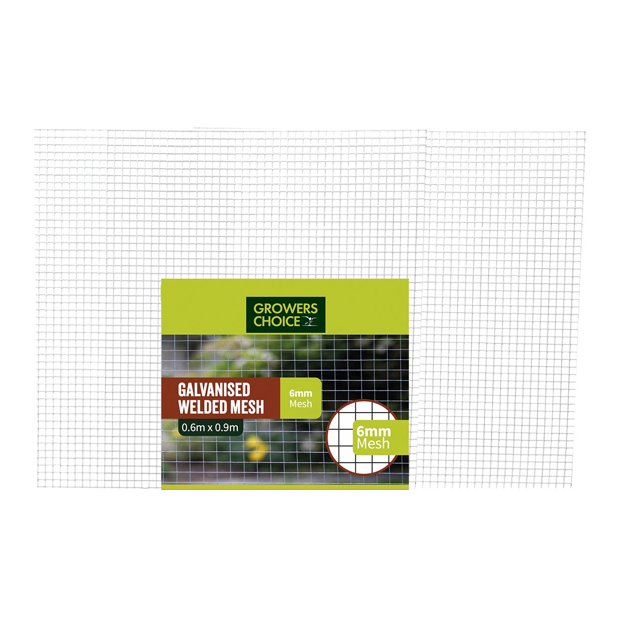 6mm Galvanised Wire Mesh Panel 0.6m x 0.9m