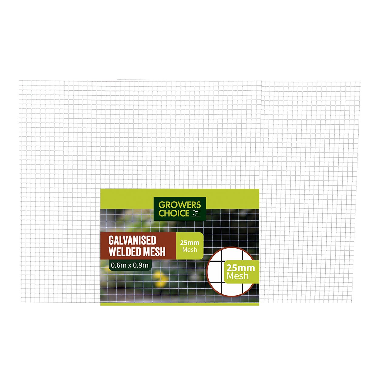 25mm Galvanised Wire Mesh Panel 0.6m x 0.9m