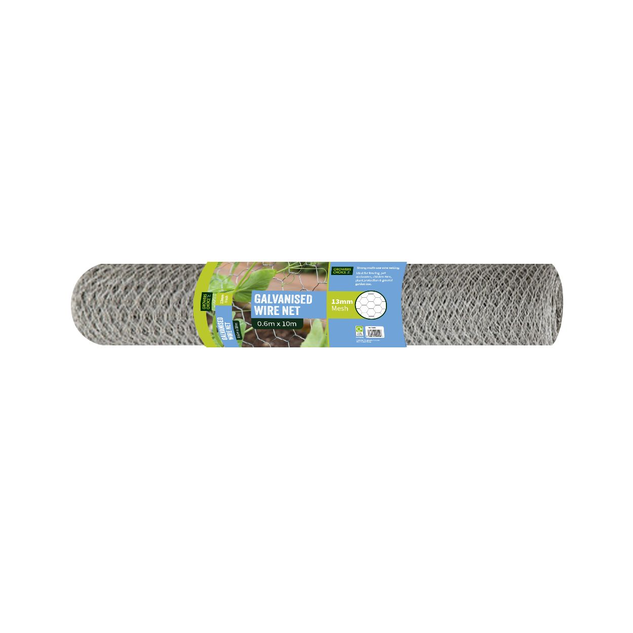 13mm Galvanised Wire Net 0.6m x 10m