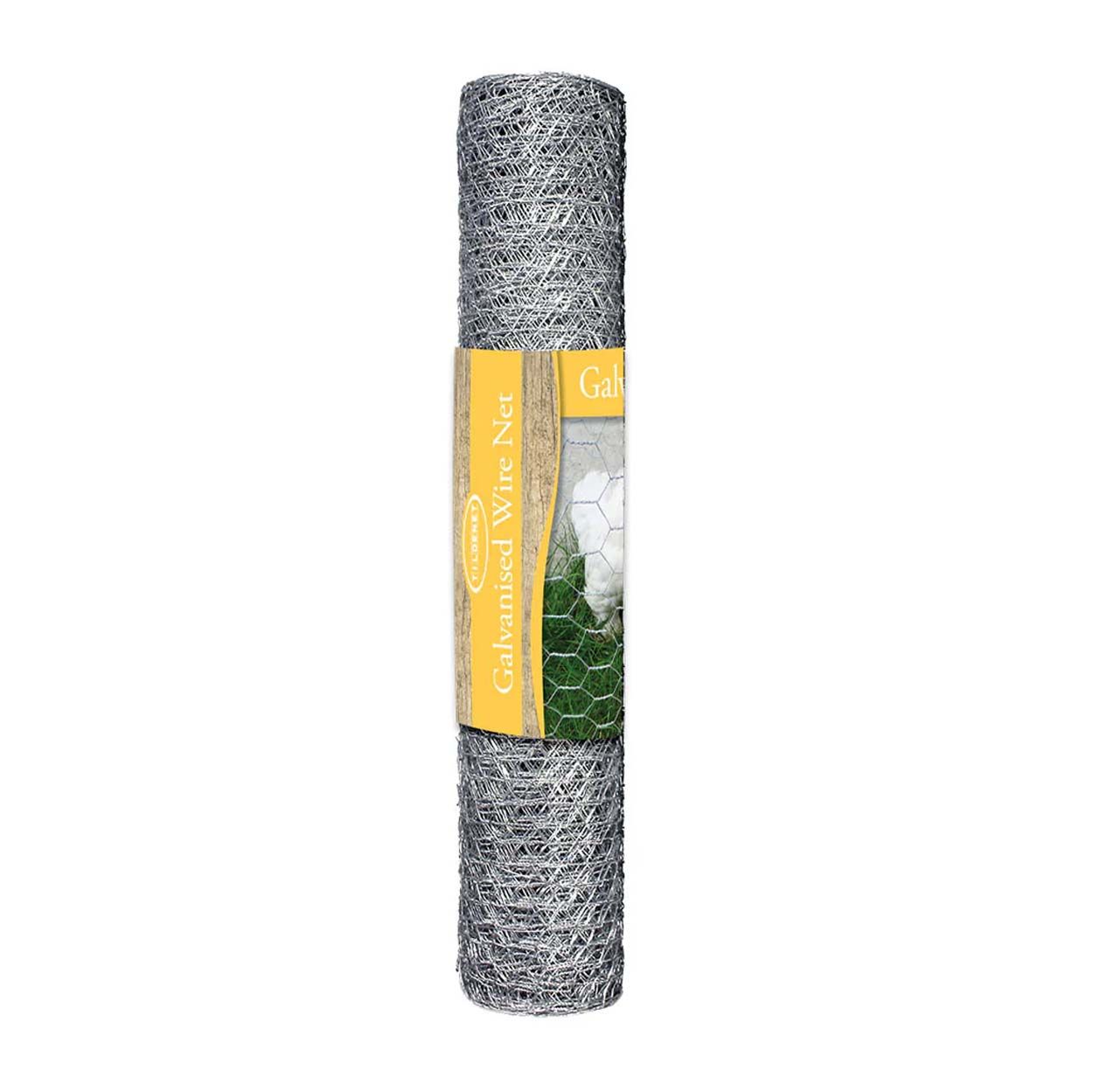 50mm Galvanised Wire Net 0.6m x 10m