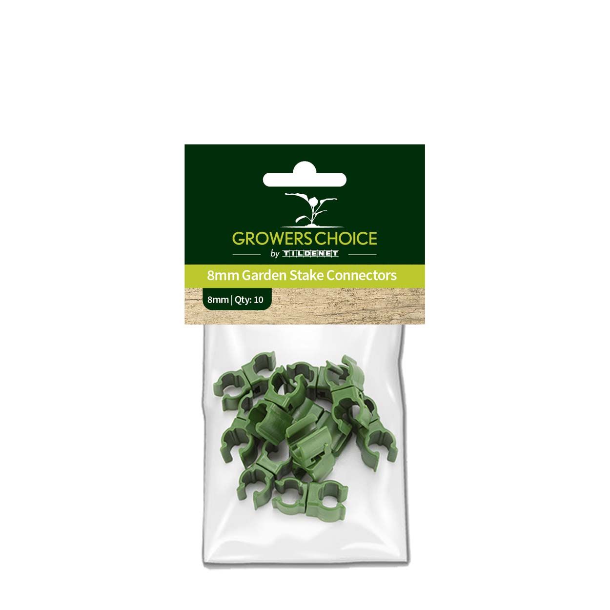 Garden Stake Connectors 8mm 10pk