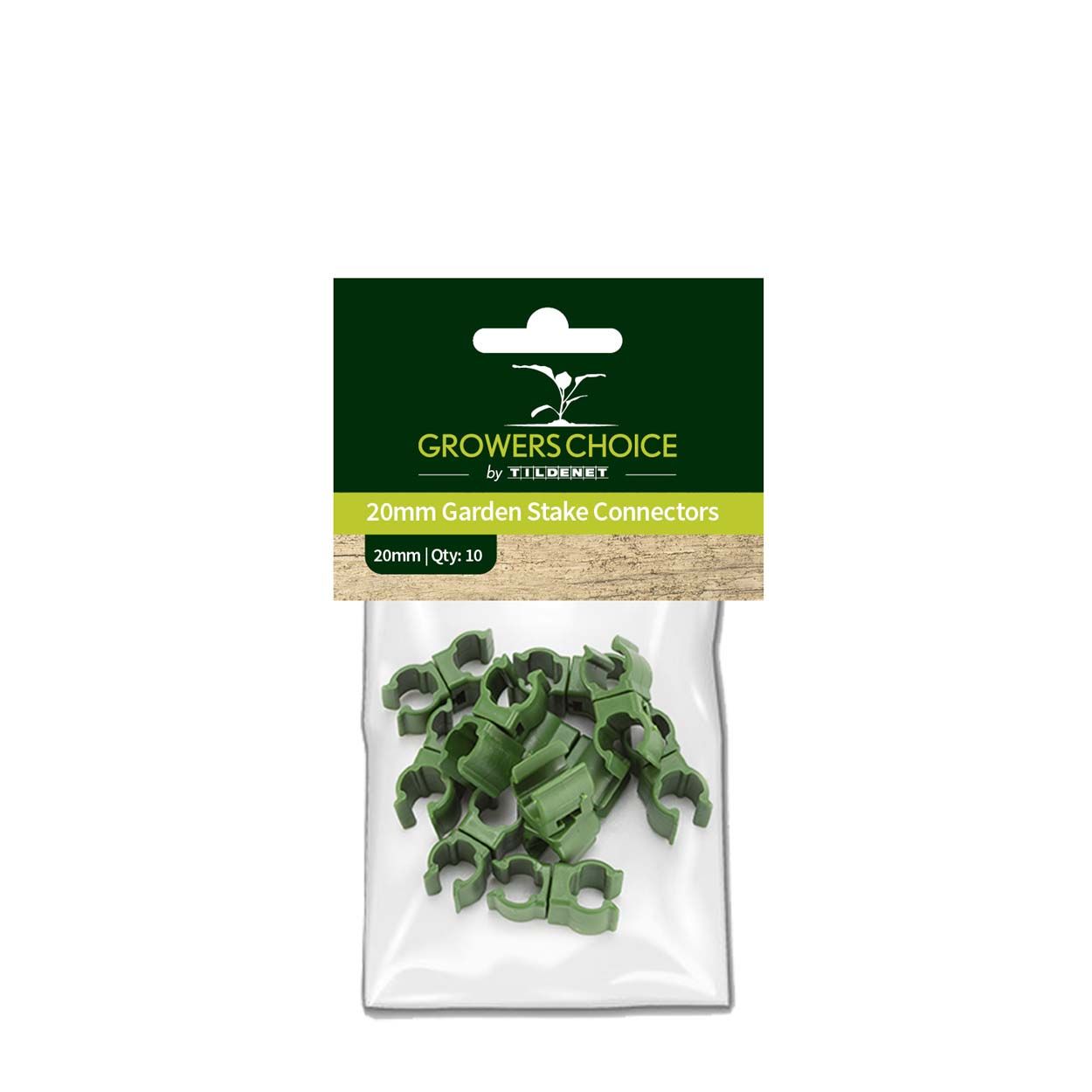 Garden Stake Connectors 20mm 10pk