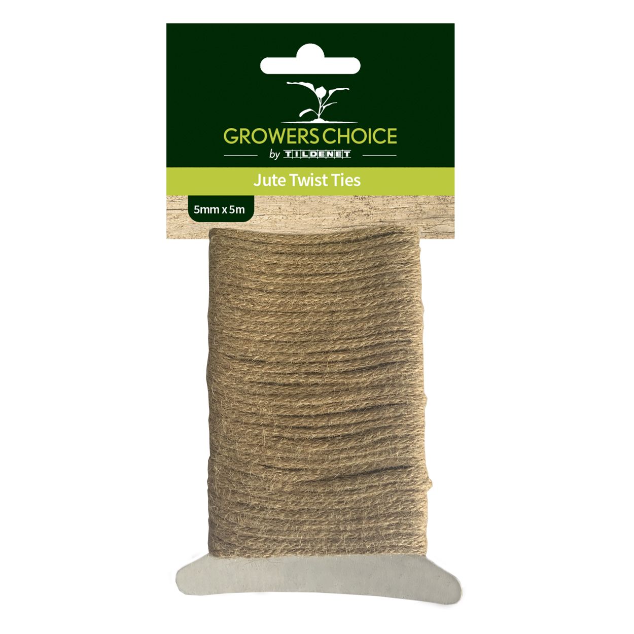 Jute Covered Wire Twist Tie 5mm x 5m