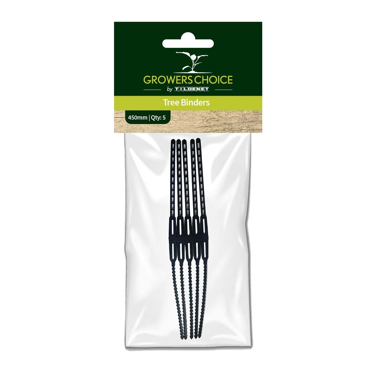 Tree Binders Black 45cm 5pk