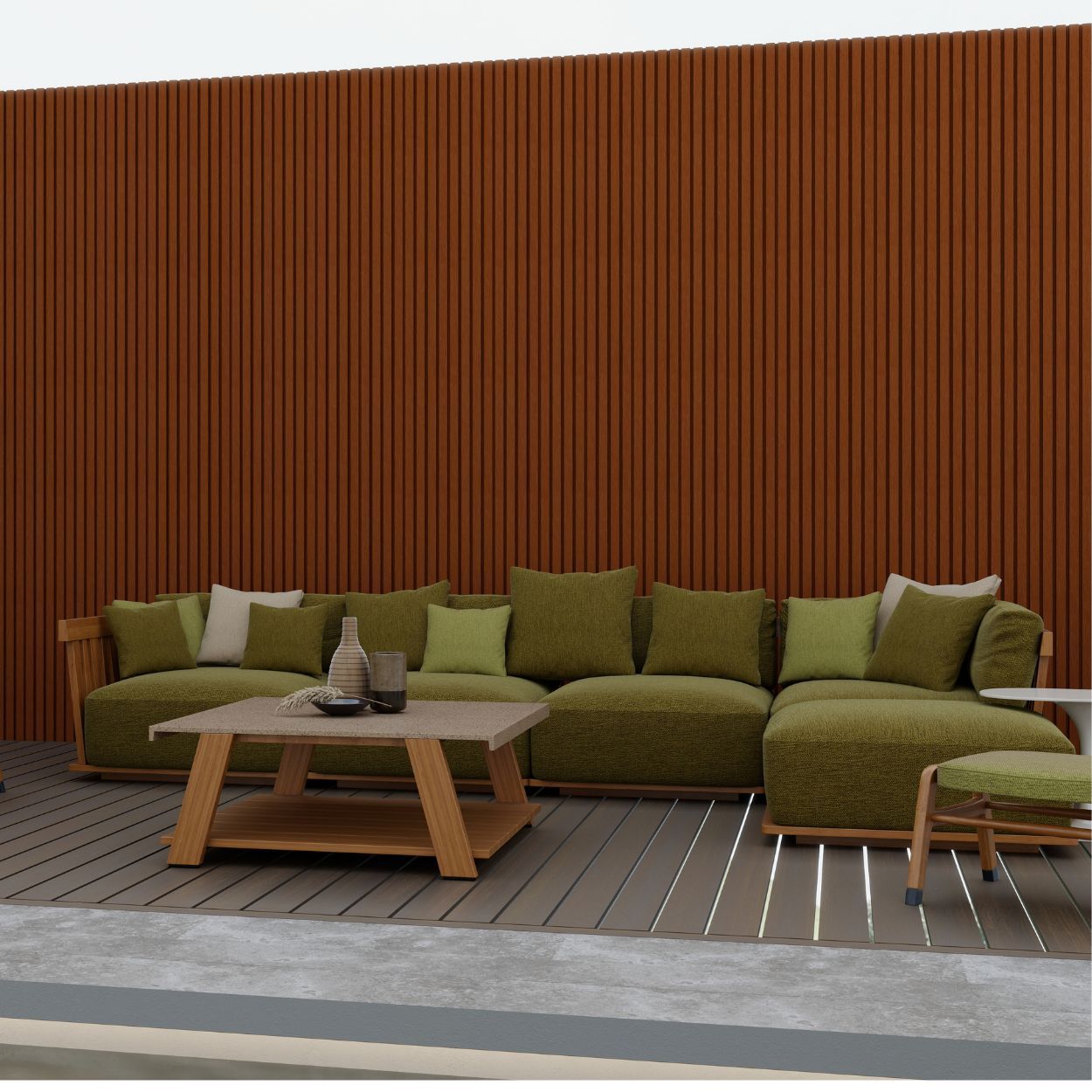 Ooutdoor Wall Cladding-Teak-A