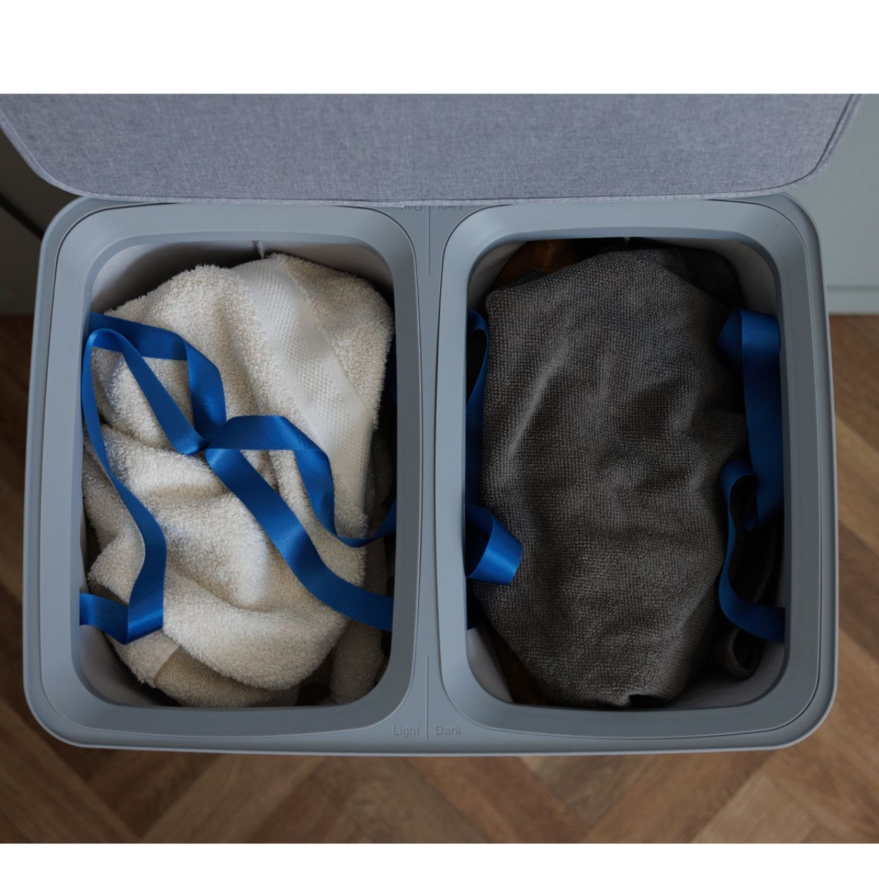 Dual Laundry Hamper Grey