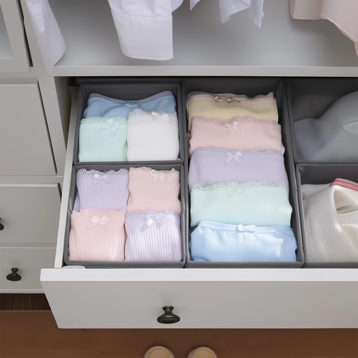 3 Piece Draw Oragniser Grey