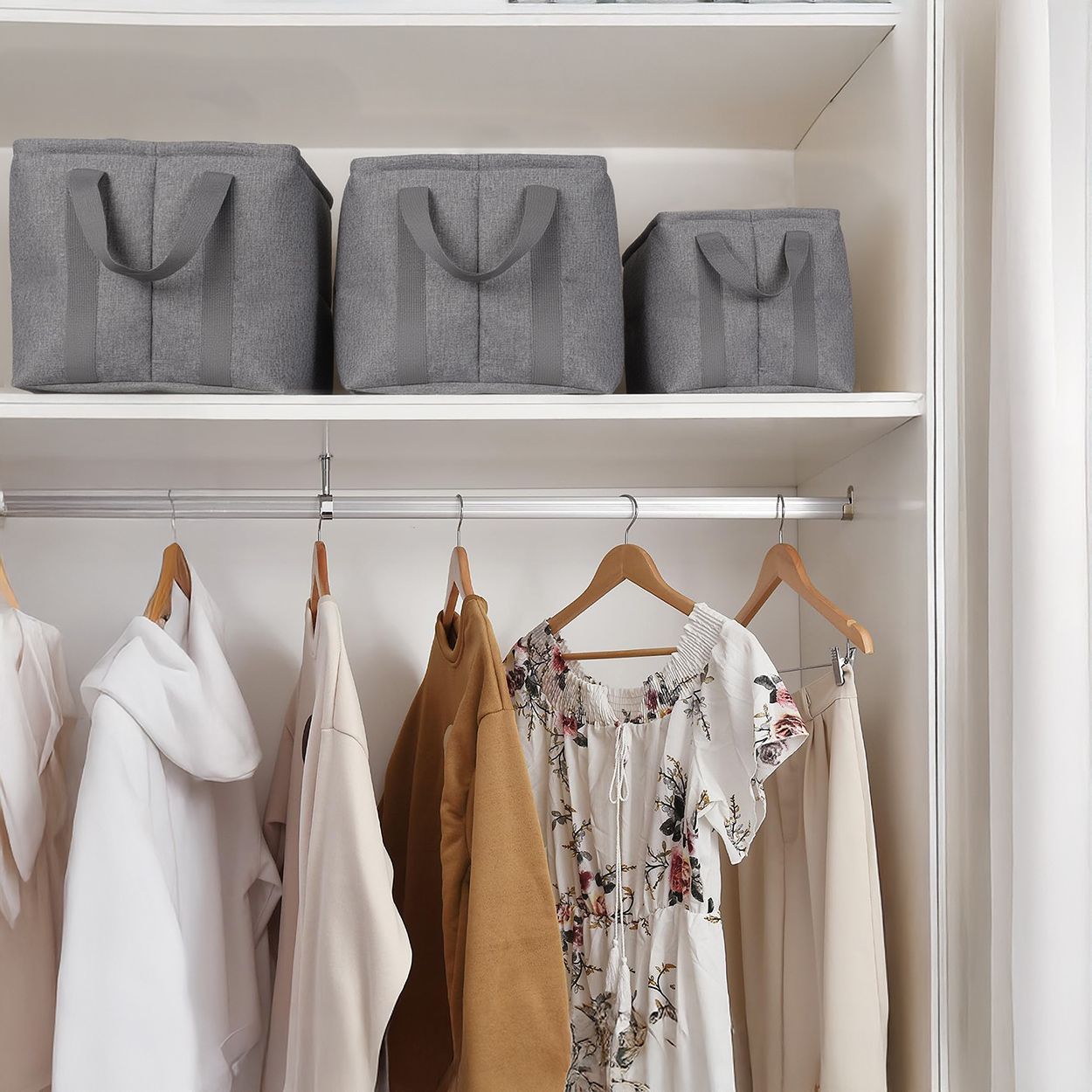 3 Piece Storage Bag Grey