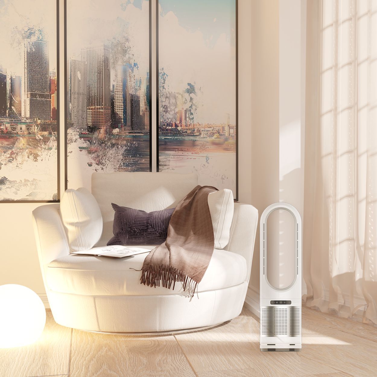De Vielle Bladeless Heating And Cooling Fan