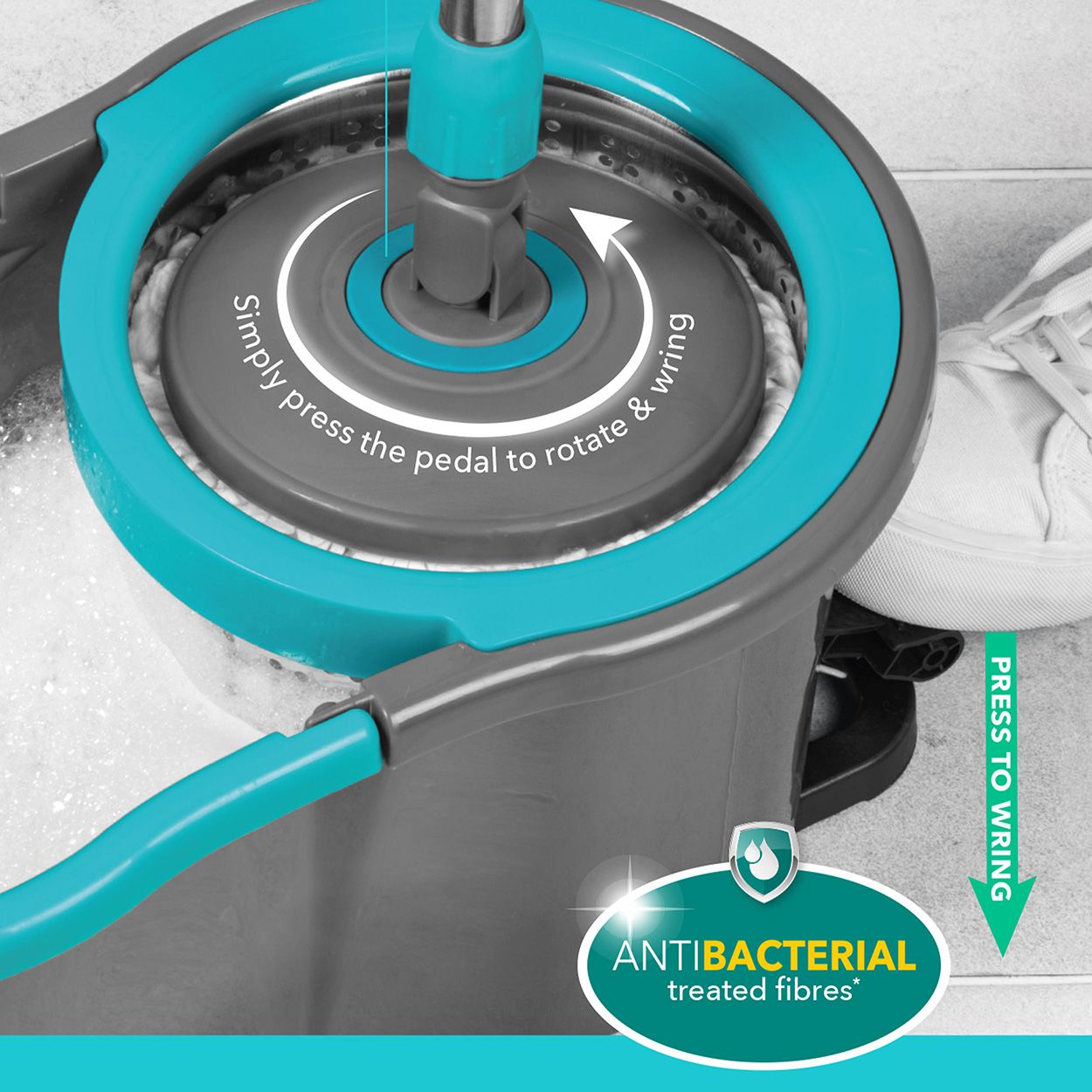 Beldray Antibac Spin Mop With 2 Refills