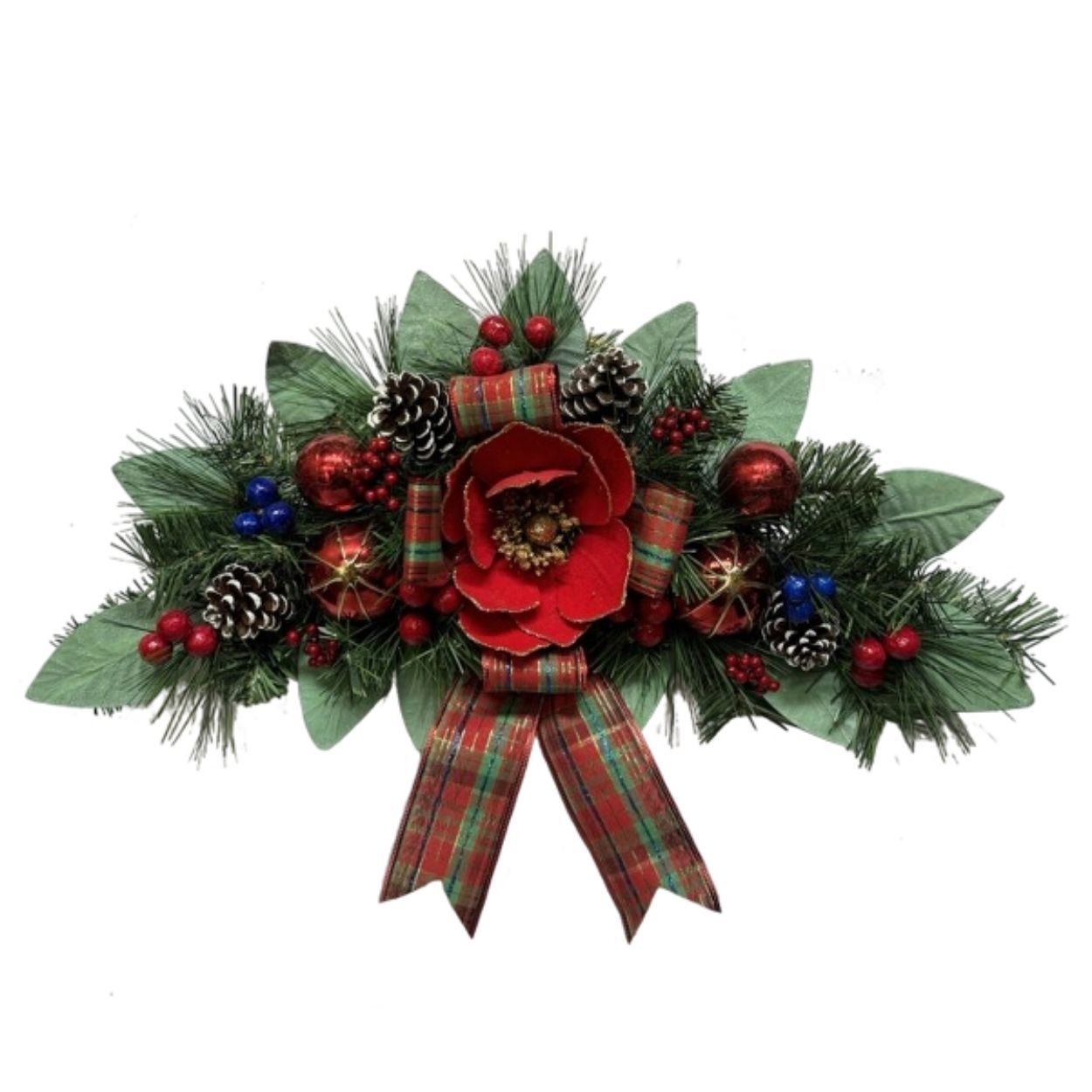 Red Flowers Swag 65cm