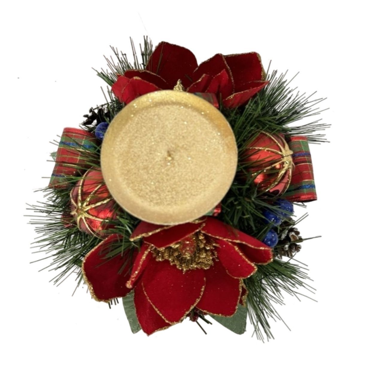 Red Flowers Candleholder 20cm