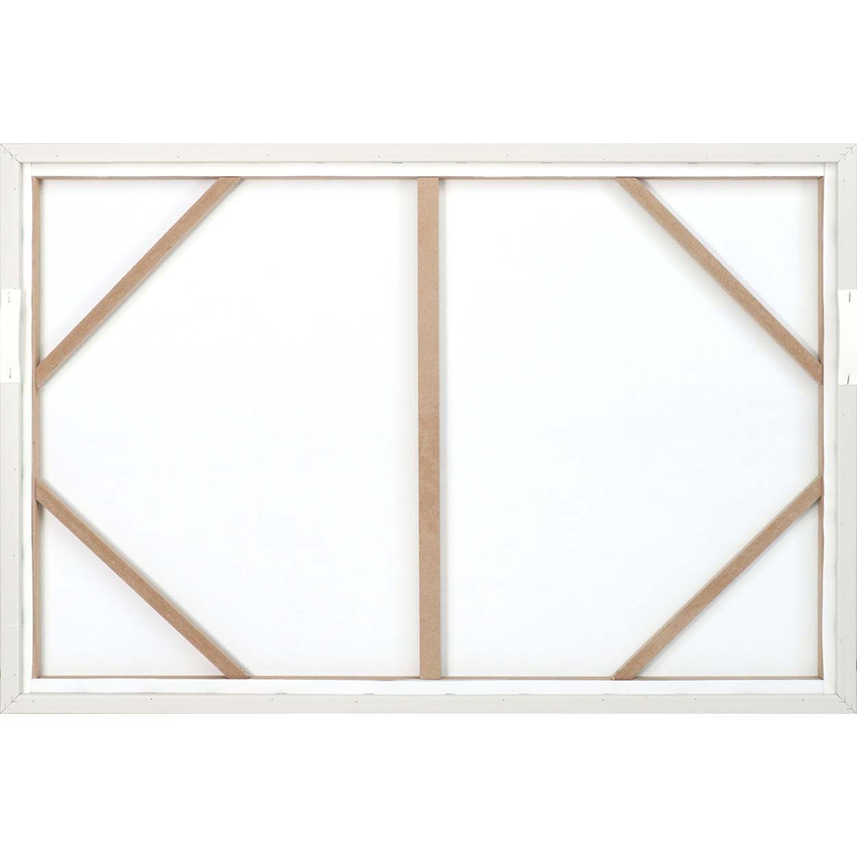 Abstract 90x60 Karft Paper Printing with Capped Frame and Hand Paint