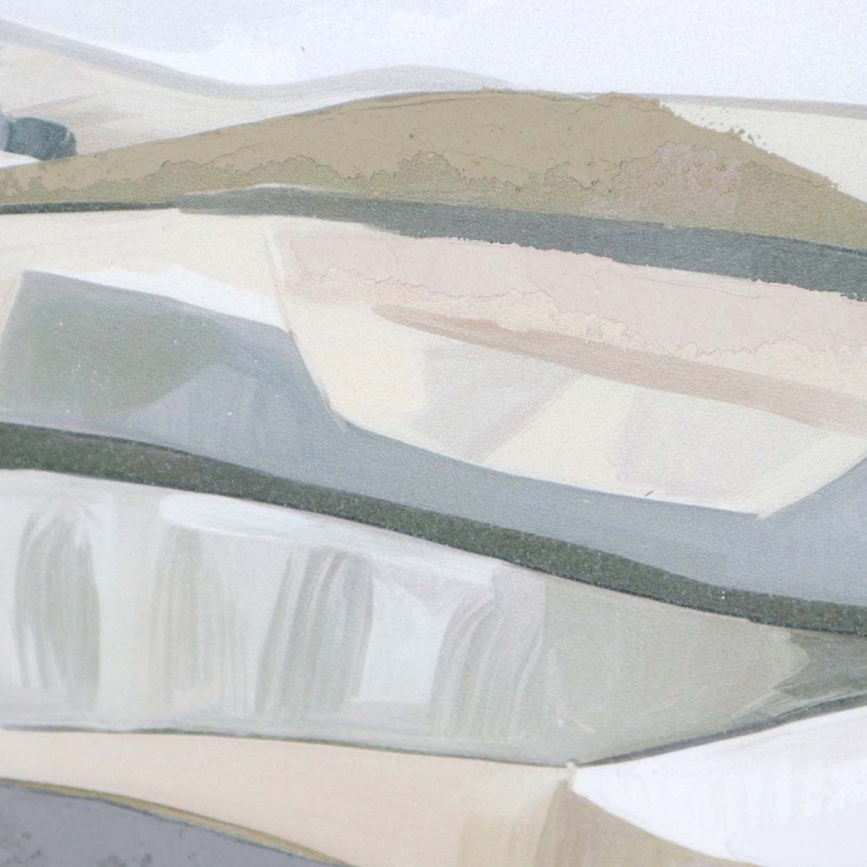 Abstract 80x40 Textured Canvas Printing with Capped Frame and Hand Paint