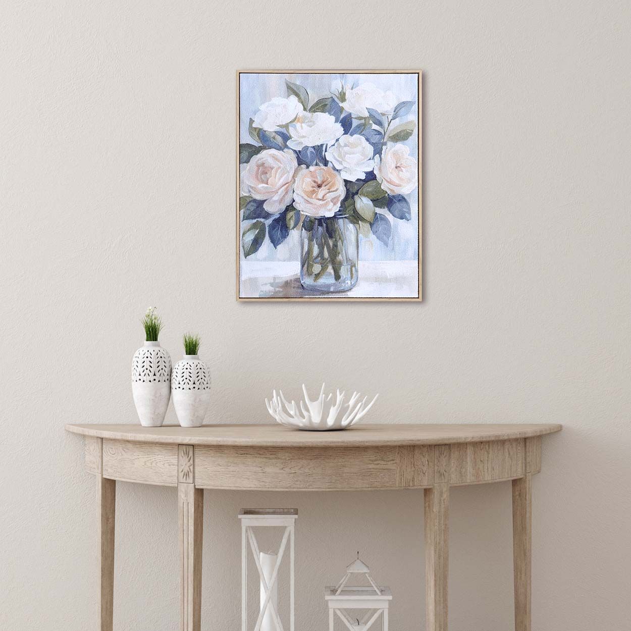 Flowers 50x40 High Foam Base Canvas Printing with Capped Frame