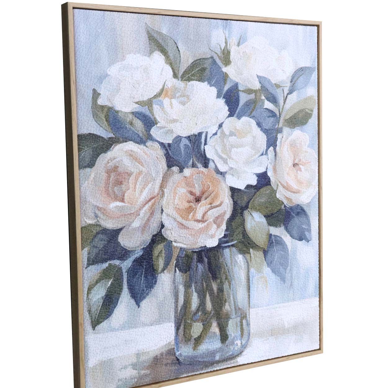 Flowers 50x40 High Foam Base Canvas Printing with Capped Frame