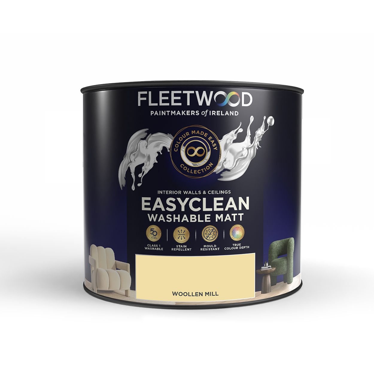 Fleetwood Easyclean Matt Woollen Mill 2.5Ltr