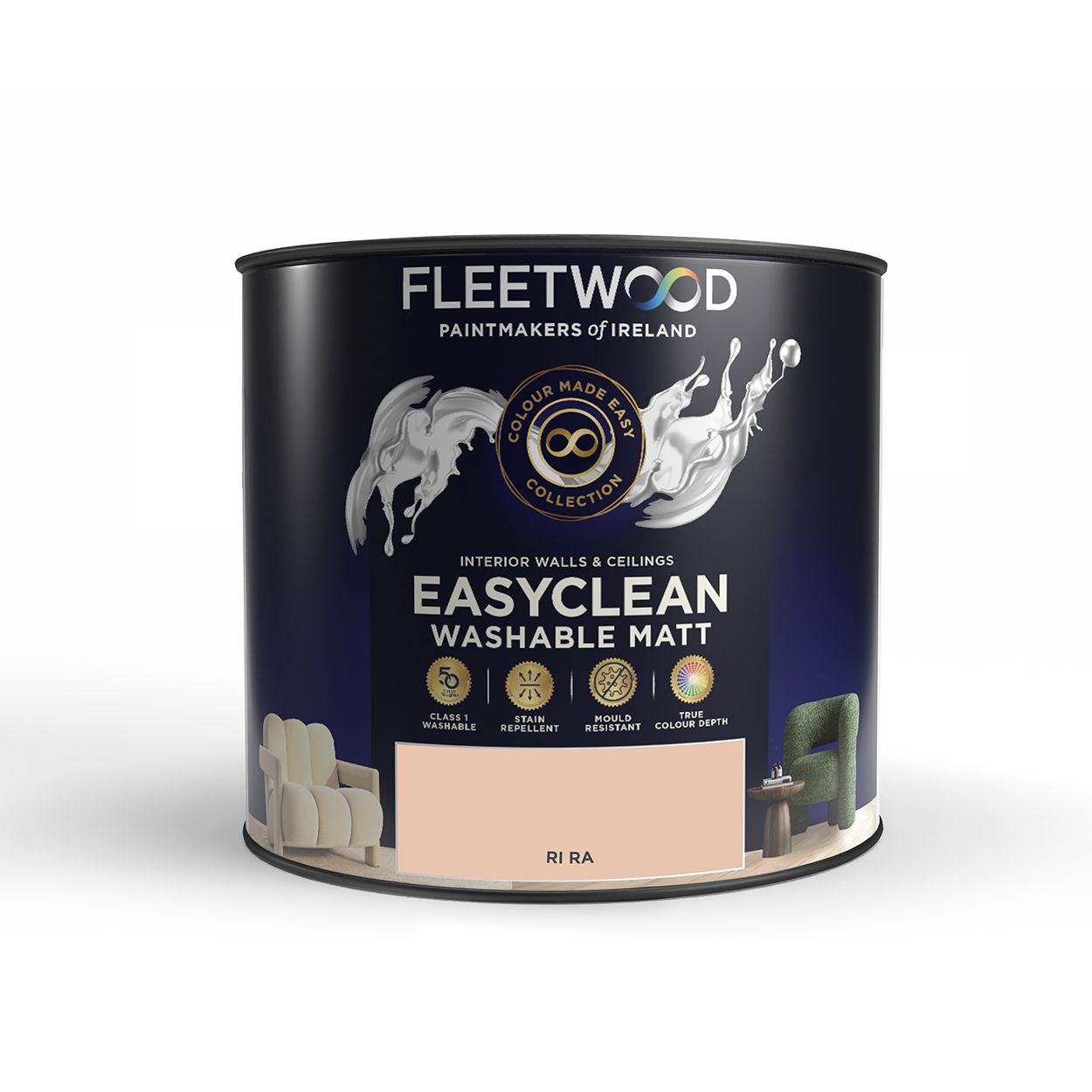 Fleetwood Easyclean Matt Ri Ra 2.5Ltr