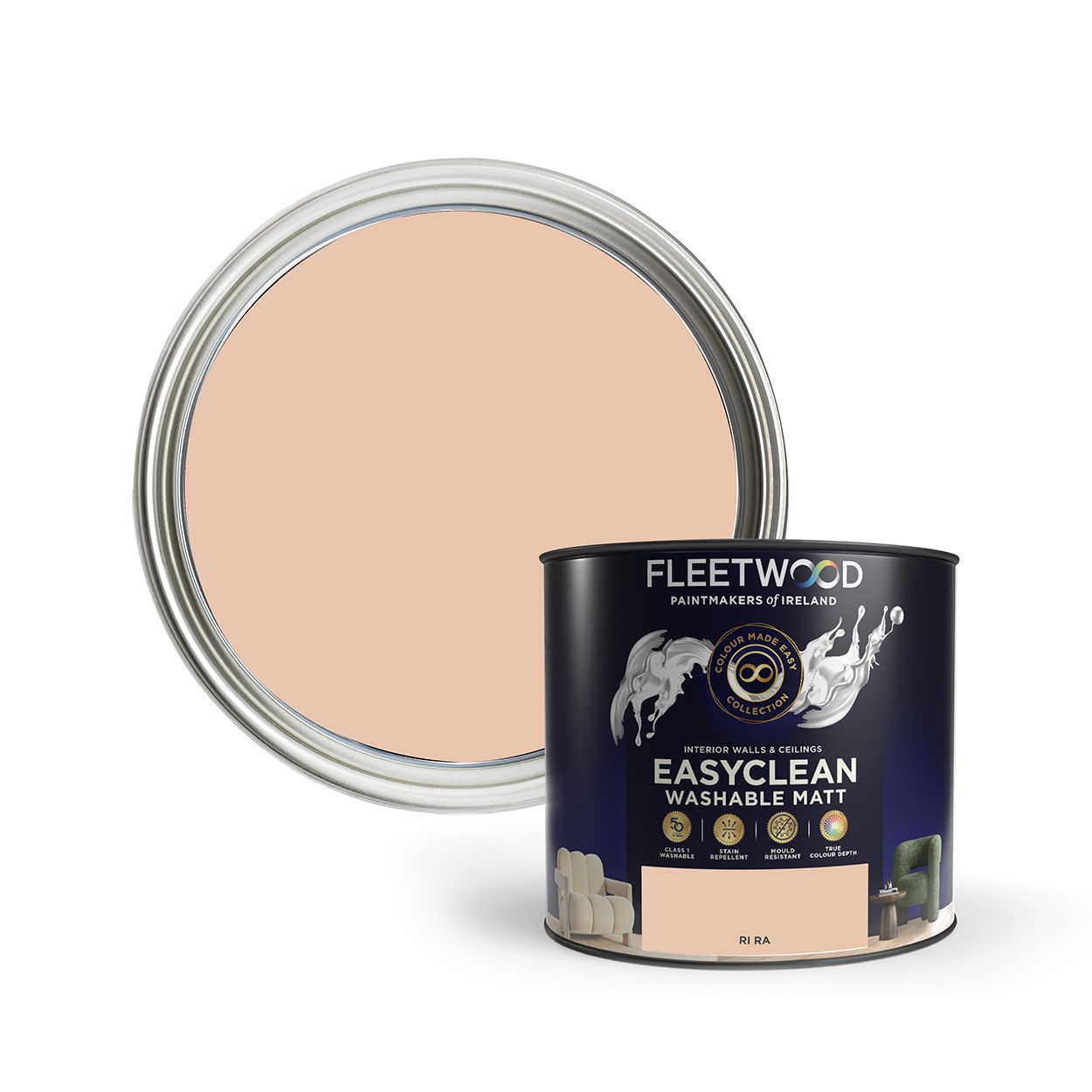 Fleetwood Easyclean Matt Ri Ra 2.5Ltr