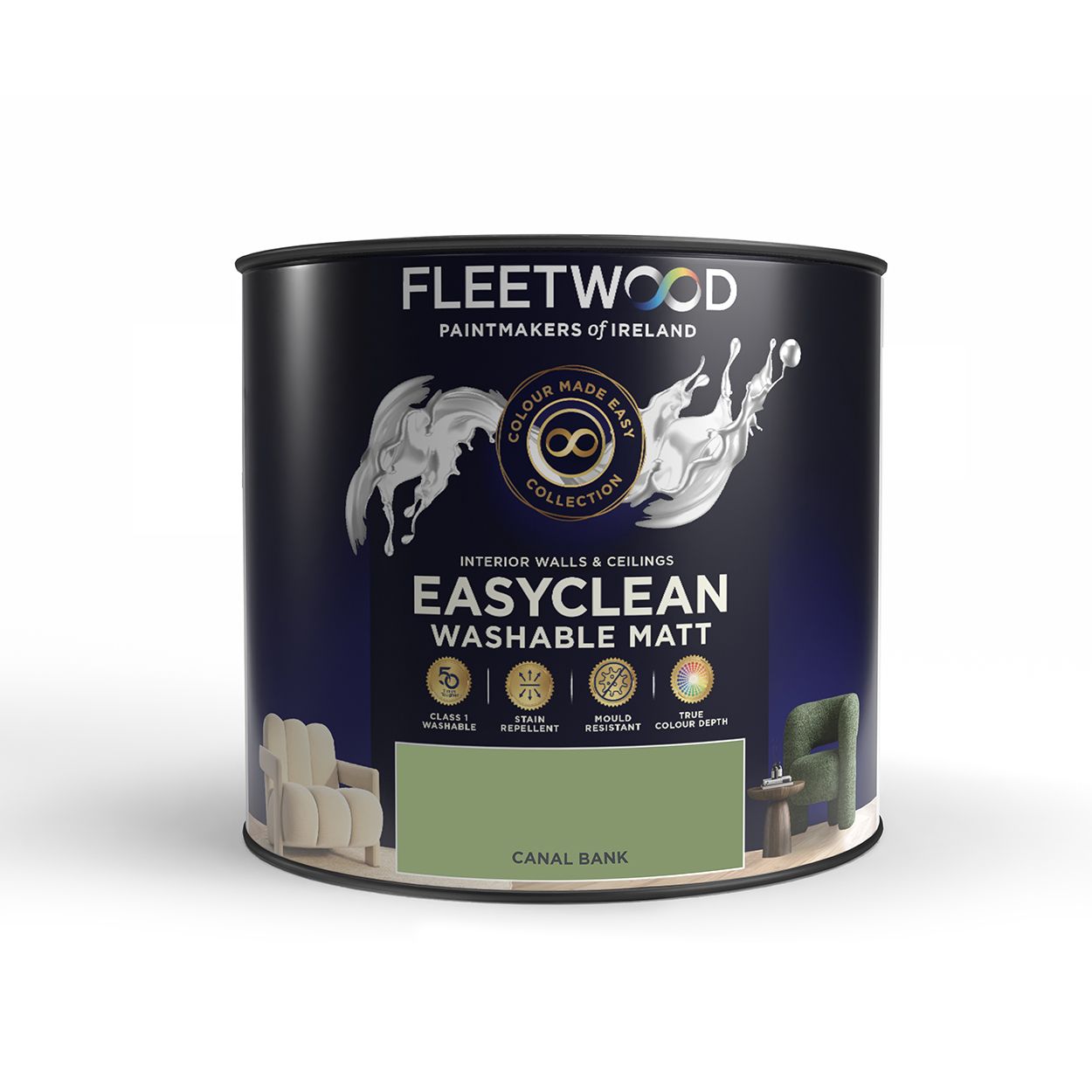 Fleetwood Easyclean Matt Canal Bank 2.5Ltr