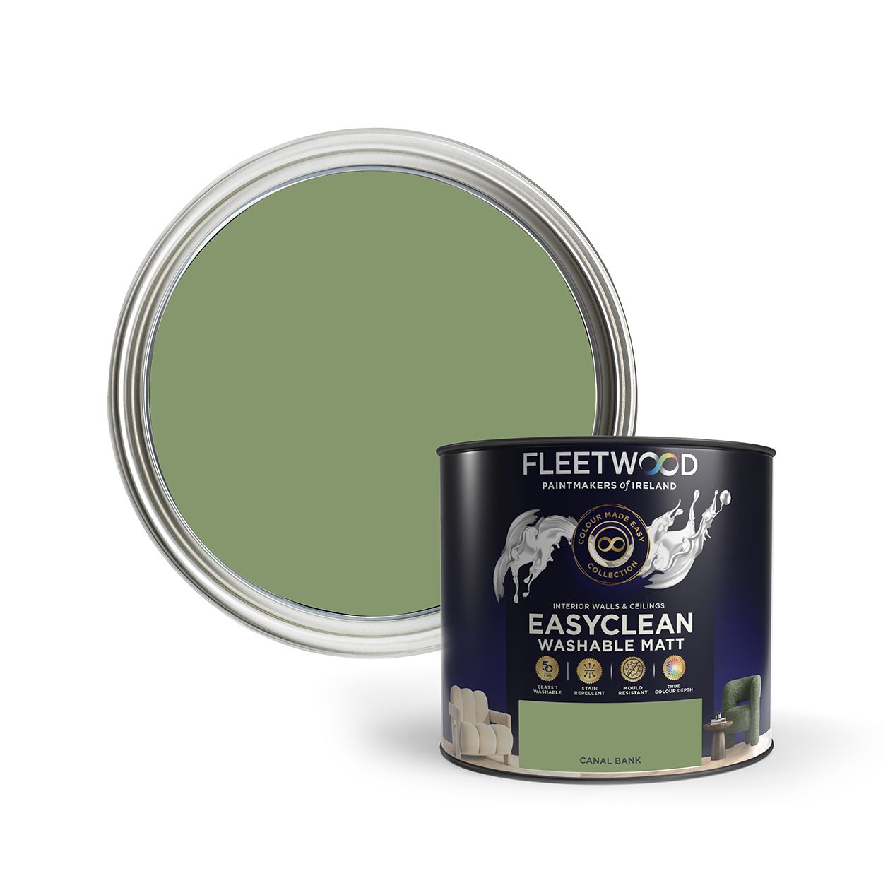 Fleetwood Easyclean Matt Canal Bank 2.5Ltr