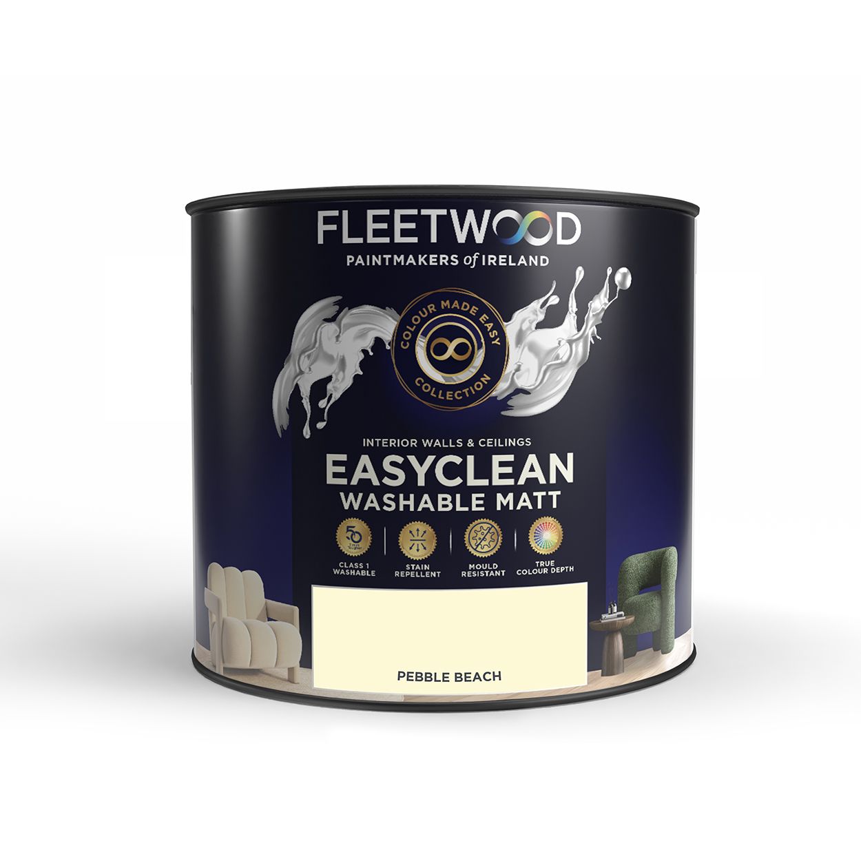 Fleetwood Easyclean Matt Pebble Beach 2.5Ltr